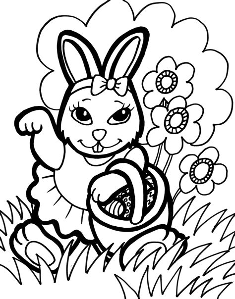 Bunny Coloring Sheets Free Printable